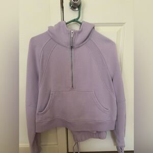 lululemon Hooded Half zip Sweatshirt in Lilac Ether size M/L